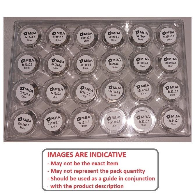1233493 | AST-SHIM-S4-240 (Each) --- Small Parts Assortment Kits - Selection Shim Washers 240 - 10 of each size - - Metric 304 Stainless - Stainless Steel 304 Similar to A2, 18-8 HRB80