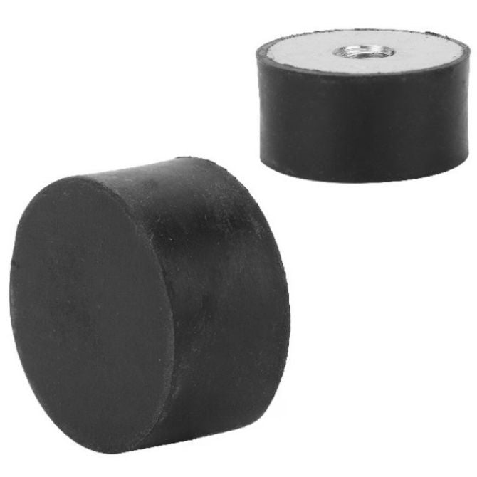 1107712 | CFB015-10-040M-R70 (PK-5) --- Buffer Mounts - 15x10 mm - M4x0.7 Female - Natural Rubber Mount