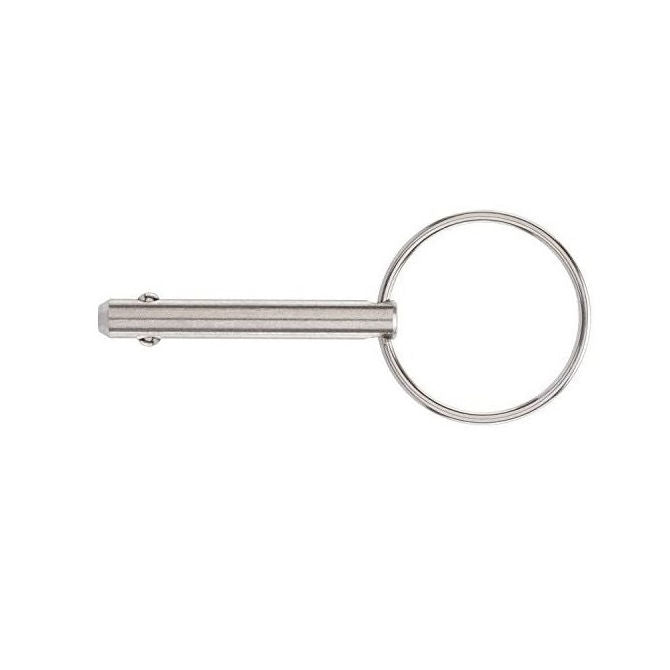 1056618 | BLP-048-0318-K2-S4 (Each) --- Ball Lock Pins - 4.76x31.75 mm - 304 Stainless Steel Keyring Style Pin