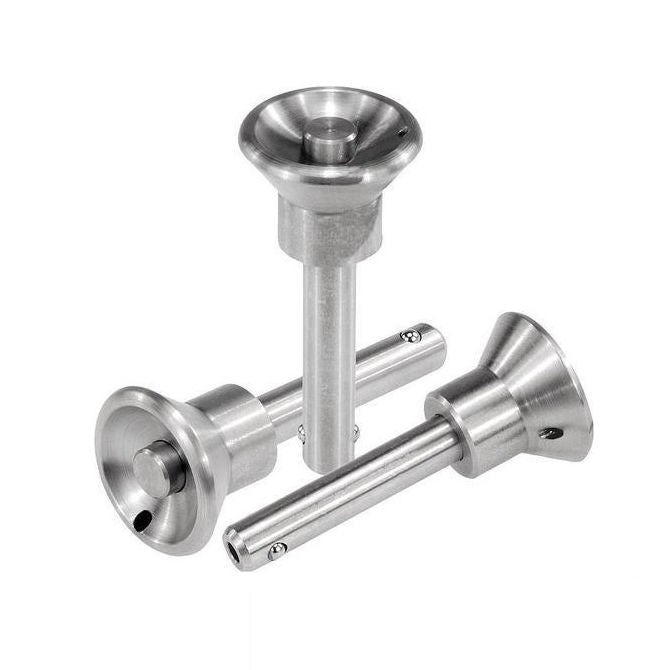 1103457 | BLP-127-0889-MRE-S4 (Each) --- Ball Lock Pins - 12.7x88.9 mm - 304 Stainless Steel Marine Style Pin