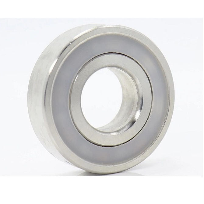 1134122 | S316-6005-2PE (PK-10) --- Single Row Ball Bearings - 25x47x12 mm Unflanged - Stainless Steel 316 Similar to A4, 18-10 Bearing