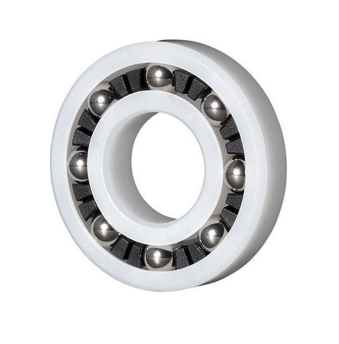 1058078 | P-R1106-AS6 (Each) --- Plastic Bearings - 4.763x15.875x4.978 mm - Acetal with Stainless 316 Balls Bearing