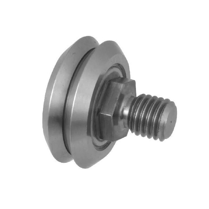 1000038 | DVWS0-ZZ (Each) --- Studded Guide Wheels Dual Vee - Size Reference 0 - 14.8x6.35 mm - Chrome Steel SAE 52100 with Shields Guide Wheel