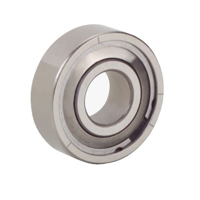 1047926 | SR2-5A-FF-MC34-GR5-R-L23 (Each) --- Single Row Ball Bearings - 3.175x7.938x3.571 mm Unflanged - Stainless Steel AISI 440C - Ribbon Retainer Low Torque Bearing
