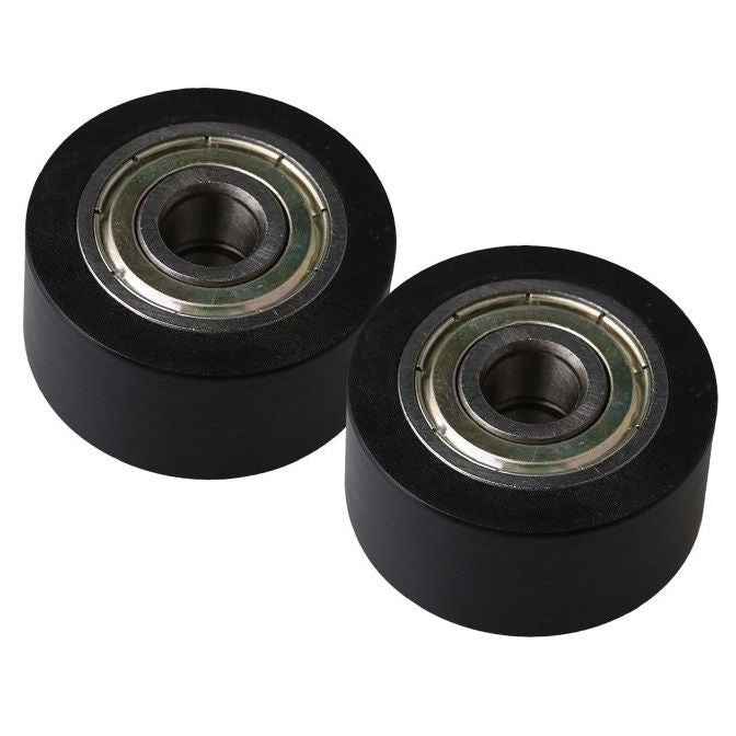 1140217 | NR-0300-060-090-B-ZZ (PK-2) --- Idler with Bearing Rollers - 30x6x9 mm - Nylon Covered Chrome Steel Roller