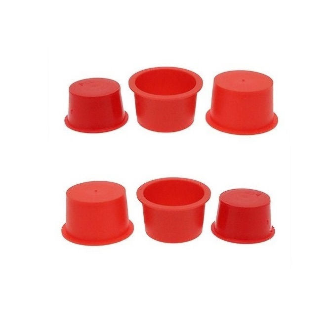 1053870 | BNGCAP-041-019-R (Per Box) --- Bungs and Caps - 4.12x1.85 mm - Red - Plastic Bung