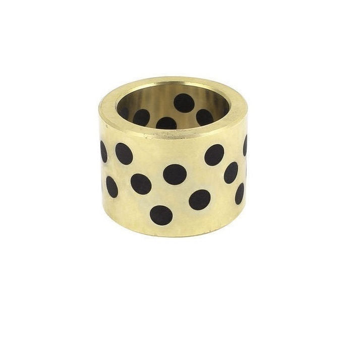 1109176 | BP0150-0210-0350-BRP (Each) --- Unflanged Bushes - 15x21x35 mm Brass Graphite Plug - Brass with Graphite Plug Bush