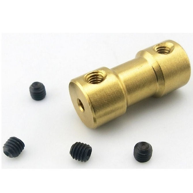 1047581 | CP-032-050-09-R-B (PK-5) --- Rigid Couplings - 3.175x5x9 mm Hobby Brass - Brass Coupling