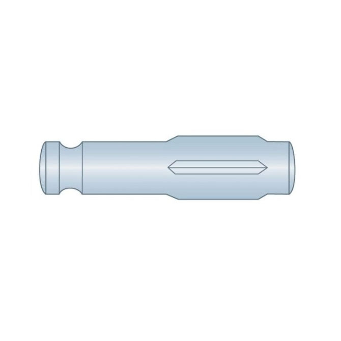 1081345 | GPG-0800-2500-BO (PK-100) --- Groove Pins - 8x25x8.3 mm - Black Oxide Steel Pin