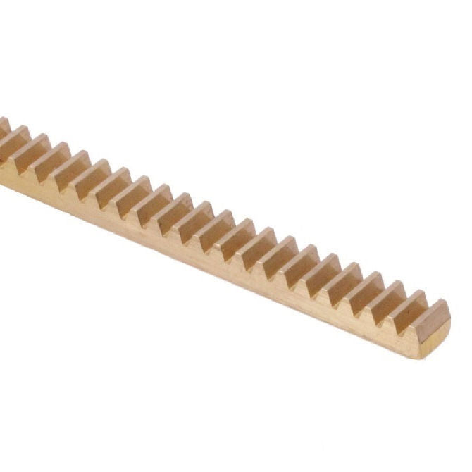 1212591 | GR-M1-08-0300-08-B --- Rack Gears - 300x7.9x7.9 mm Metric - Brass