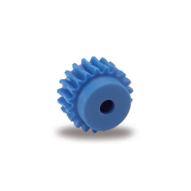 1002643 | WG1R-080-020-050-ACE (Each) --- Worm Gears - Pitch Module 0.8 - 20 tooth - 4 Deg 24 Min Module 0.8 - Polyacetal White Gear