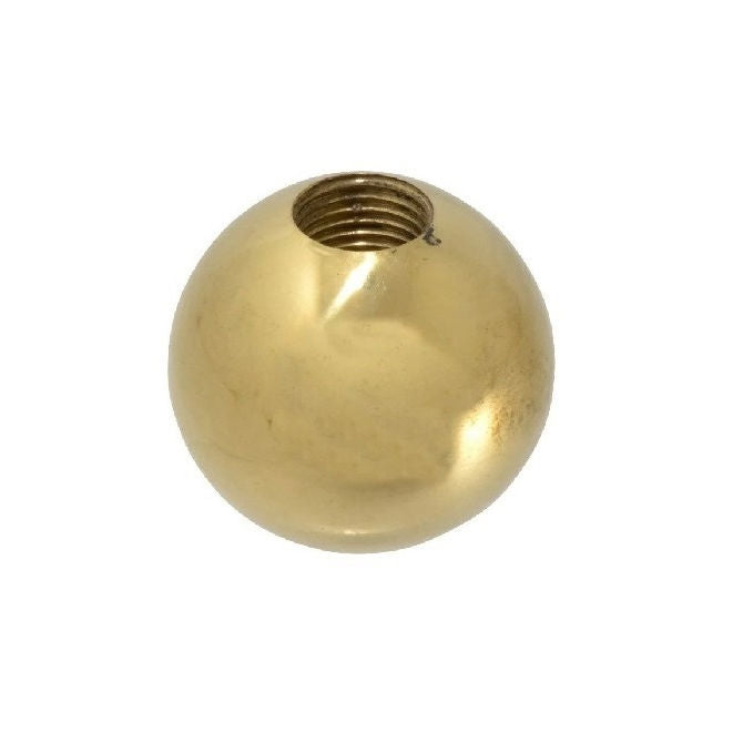 1059396 | KF048F-019-TPBR-R (Each) --- Ball Knobs - 10-32 UNF - 4.76mm - 19.05 - - Female Threaded - Brass Raw Knob