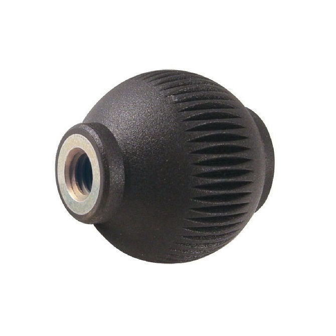 1087202 | KF095C-050-NG-SS (PK-10) --- Ball Knobs - 3/8-16 UNC - 9.53mm - 50.04x50 mm Female Threaded - Stainless Steel Knob