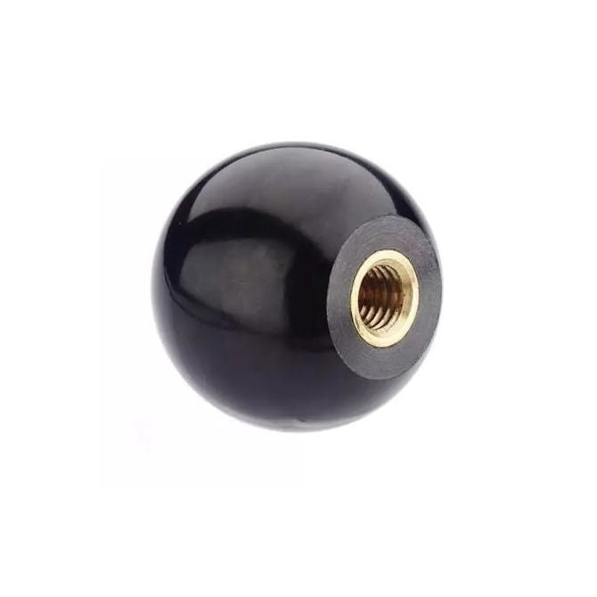 1081560 | KF080M-030-TTPL-BR (Each) --- Ball Knobs - M8 - 8x1.25mm - 30 - - Female Threaded - Thermoplastic Knob