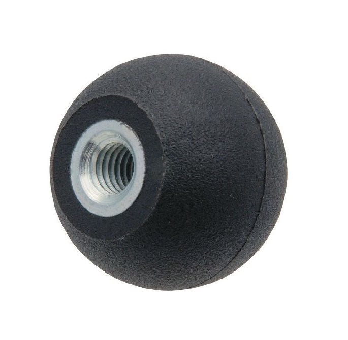 1092300 | KF100M-032-TTPL-ST (Each) --- Ball Knobs - M10 - 10x1.5mm - 32x12 mm Female Threaded - Thermoplastic Knob