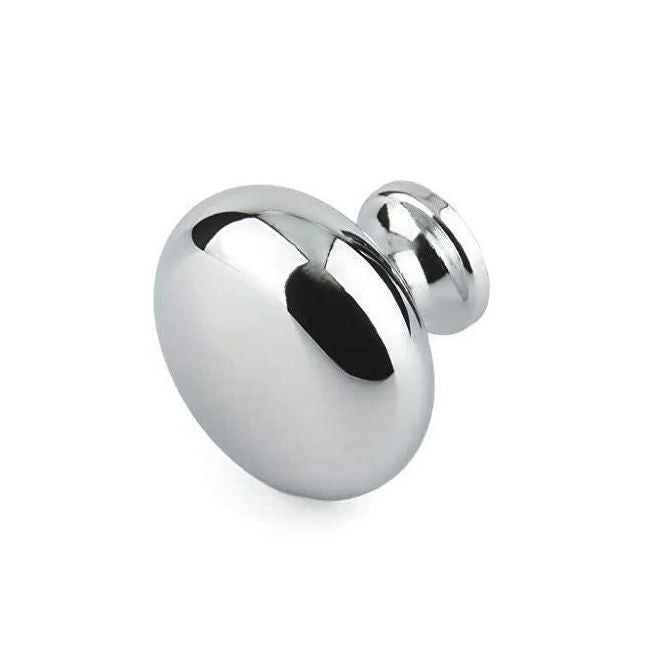 1055365 | KF042C-032-CAB-CH (Each) --- Cabinet Hardware Knobs - 8-32 UNC - 4.17mm - 31.8x25.4 mm - Bright Chrome Finish Knob