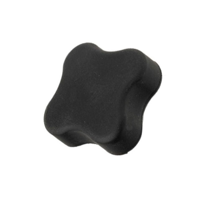 1087192 | KF095C-076-4L-SFT (PK-100) --- Lobe Knobs - 3/8-16 UNC - 9.53mm - 76.2x12.7 mm Four Lobe - Zinc Plated Brass Knob
