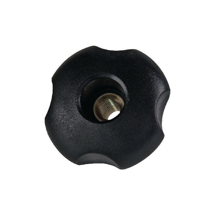 1087074 | KF095C-060-4L-P (Each) --- Lobe Knobs - 3/8-16 UNC - 9.53mm - 59.94x14.2 mm Four Lobe - Brass Knob