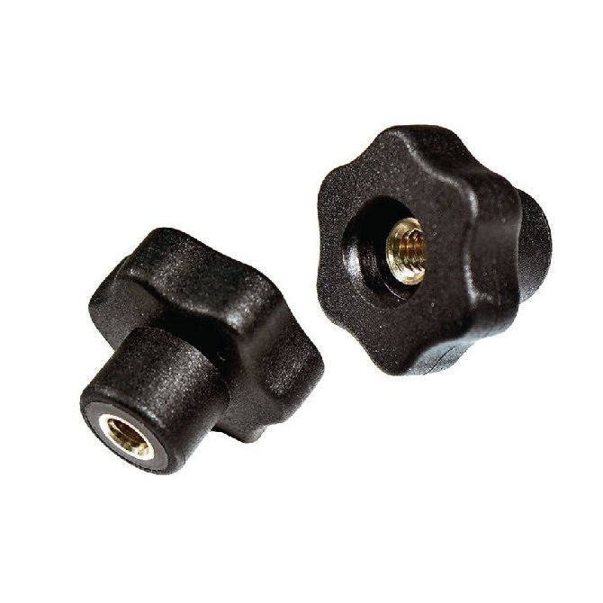 1072876 | KF064C-040-6L-PBR (Each) --- Lobe Knobs - 1/4-20 UNC - 6.35mm - 40.13x9.5 mm Six Lobe - Brass Knob