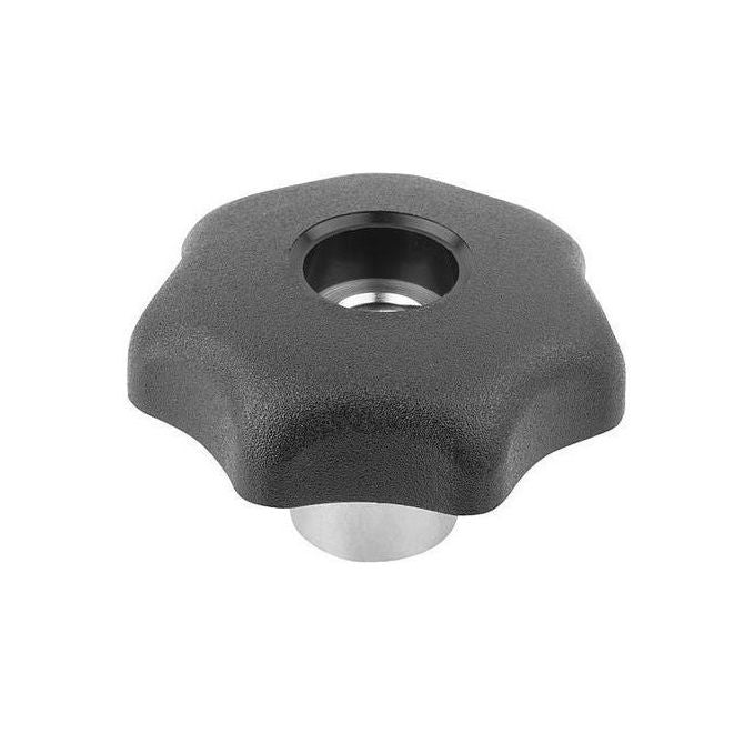 1099350 | KF120M-063-7LQA (Each) --- Lobe Knobs - M12 - 12x1.75mm - 63 - - Seven Lobe - Steel Hub Knob