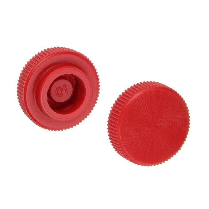 1042391 | KM029-008-KNU-R (PK-10) --- Thumb Knobs - 4-40, 4-56 - 2.85mm - - Use Own Screw 7.94x4.4 mm For Cap Screws - Plastic Knob