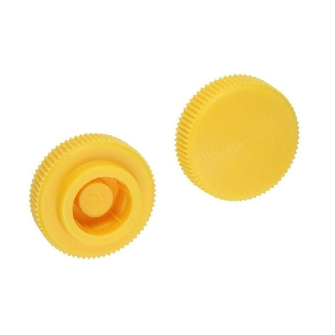 1067327 | KM060M-019-KNU-Y (PK-10) --- Thumb Knobs - M6 - 6.00mm - - Use Own Screw 19x7.6 mm For Cap Screws - Plastic Knob