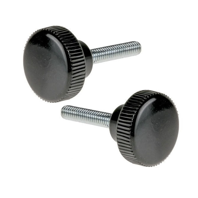 1066930 | KM060M-015-KPC16 (PK-2) --- Knurled Knobs - M6 - 6x1mm - 15x16 mm Male - Polypropylene with Steel Shank Knob