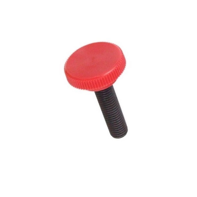 1049970 | KM035C-010-1270-KNU-R (Each) --- Thumb Knobs - 6-32 UNC - 3.5mm - 9.53x12.7 mm Male With Cap Screw - Plastic with Insert Knob