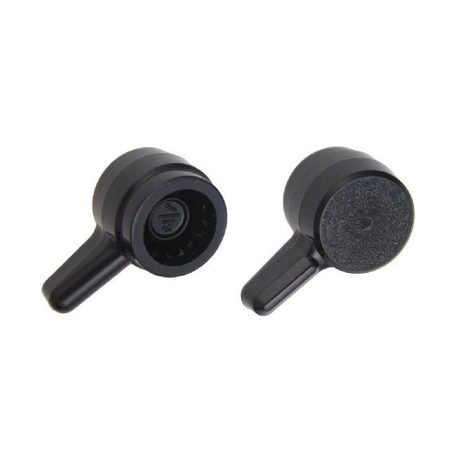 1071927 | KM064-017-L-B (PK-10) --- Thumb Knobs - 1/4 - 6.35mm - - Use Own Screw 17.46x11.1 mm For Cap Screws - Plastic Knob