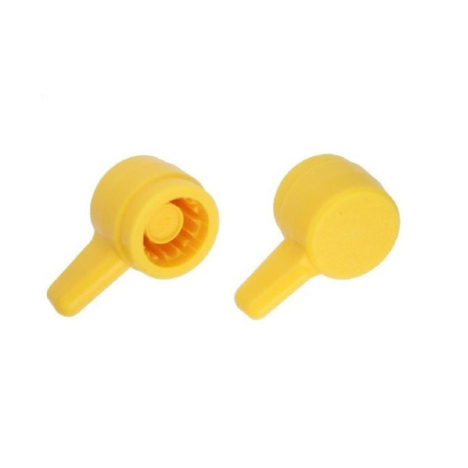 1078336 | KM079-021-L-Y (PK-10) --- Thumb Knobs - 5/16 - 7.94mm - - Use Own Screw 21.43x13.5 mm For Cap Screws - Plastic Knob