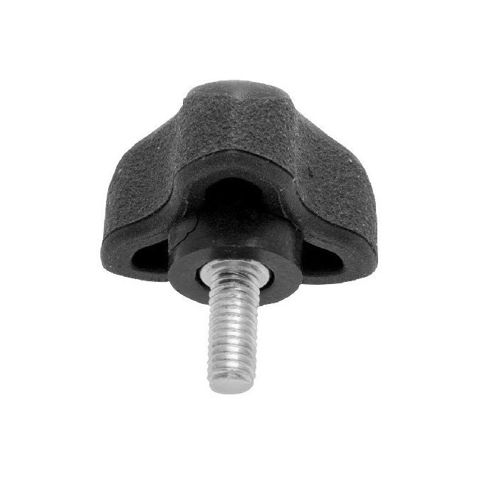 1059541 | KM048F-030-3L-SFT (Each) --- Lobe Knobs - 10-32 UNF - 4.76mm - 29.97x12.7 mm Three Lobe - Zinc Plated Steel Knob