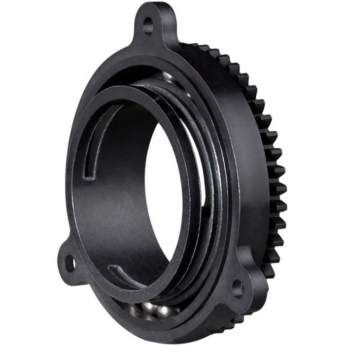 1230128 | KMS-1428 (Each) --- Special Applications Bearings - Application Special Effects Lighting System Bearing With Integral External Gear - 0.394in. X 2.083in. X 0.75in. - Acetal Bearing