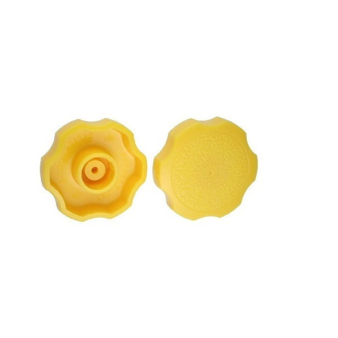 1092508 | KM100M-038-ROS-Y (PK-10) --- Thumb Knobs - M10 - 10.00mm - - Use Own Screw 38x12.5 mm For Cap Screws - Plastic Knob