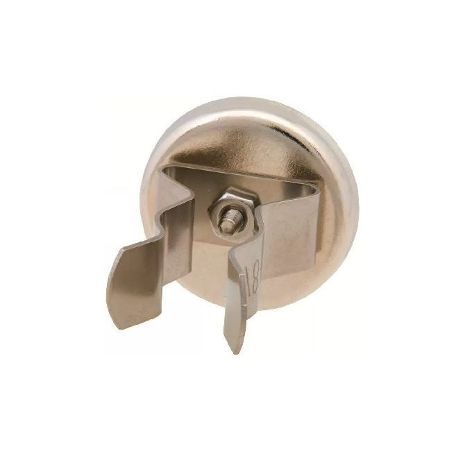 1165045 | MAG-CP-052-56-17-CL (Each) --- Cup Assemblies with Clips Magnets - 51.56x55.63 mm - Option 2 - Black Vinyl Magnet