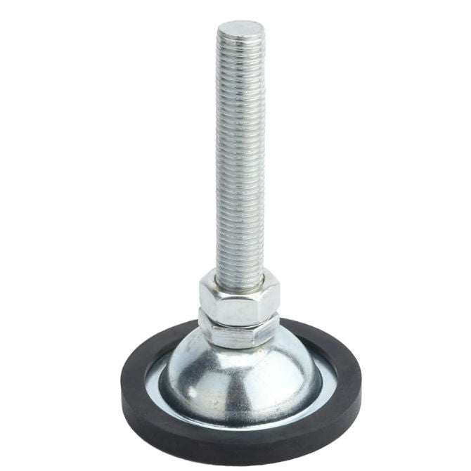 1082393 | MLM-080M-060-ZRP-ECO (PK-4) --- Levelling Studded Mounts - M8 - 8x1.25mm - 45x21 mm Economy - Steel - Zinc Mount