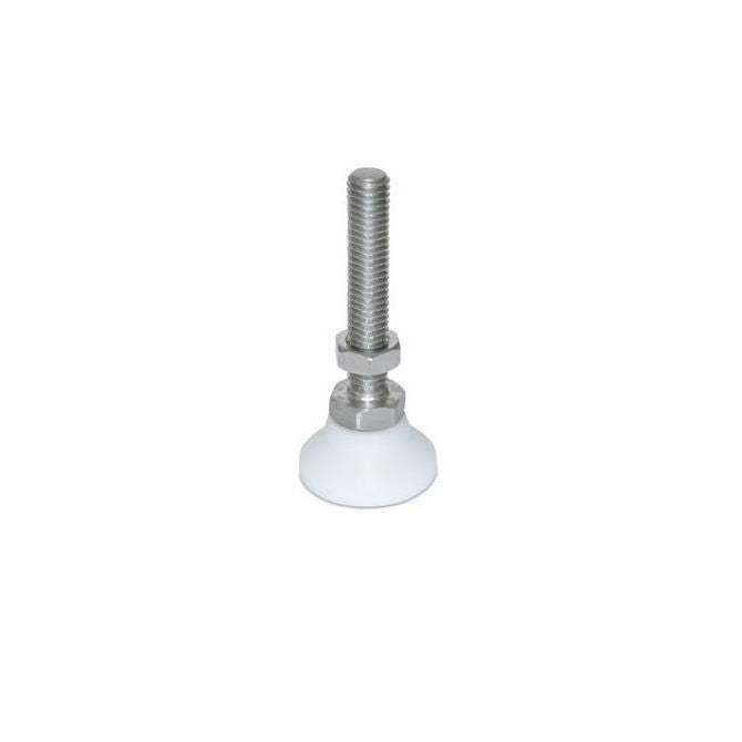 1088416 | MSM-095C-051-S3AB (Each) --- Levelling Studded Mounts - 3/8-16 UNC - 9.53mm - 31.8x22.2 mm Swivel - Stainless Steel 303/304 Similar to A2, 18-8 HRB80 Mount