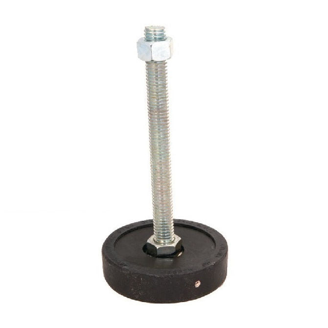 1211820 | MPL-0159-S (Each) --- Pivotal Levellers Mounts - 158.7 Kg - 76.2x15.875 mm With Stud - Neoprene Rubber Mount