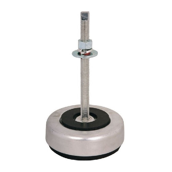 1226100 | MVI-0680-PC (Each) --- Vibration Isolation Pads Mounts - 680.4 Kg - 453.6 Kg - 88.9 Compression Shear - Steel and Neoprene Mount