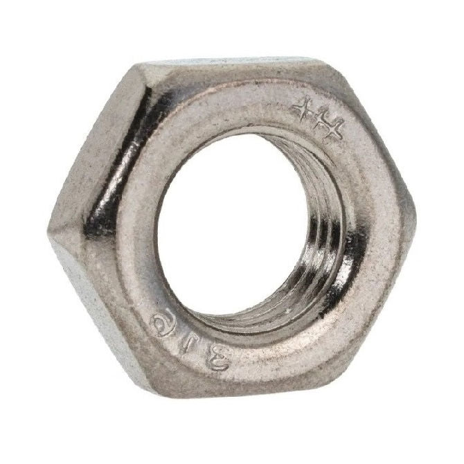 1120335 | NT191C-HH-S4 (Each) --- Hexagonal Nuts - 3/4-10 UNC - 19.05mm - - - - Half - Stainless Steel 304 Similar to A2, 18-8 HRB80 Nut