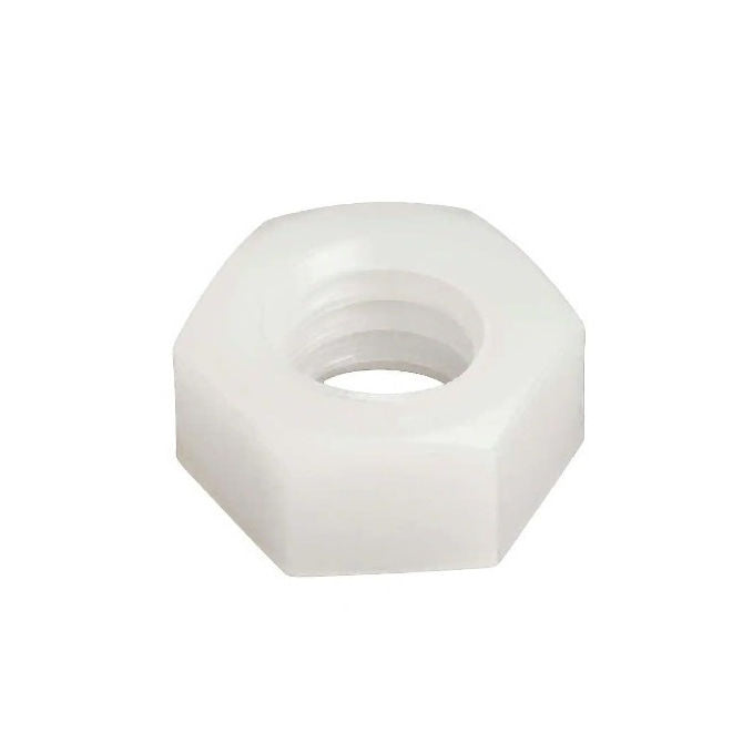1070262 | NT064C-HX-NY (PK-50) --- Hexagonal Nuts - 1/4-20 UNC - 6.35mm - 5.16x11.11 mm Full - Nylon Polyamide 6/6 Natural Nut