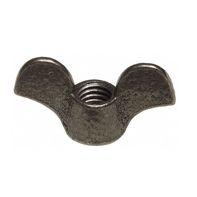 1103209 | NT127C-WC-MI (Each) --- Wing Nuts - 1/2-13 UNC - 12.7mm - 57.15x30.14 mm Malleable Iron - Iron Nut