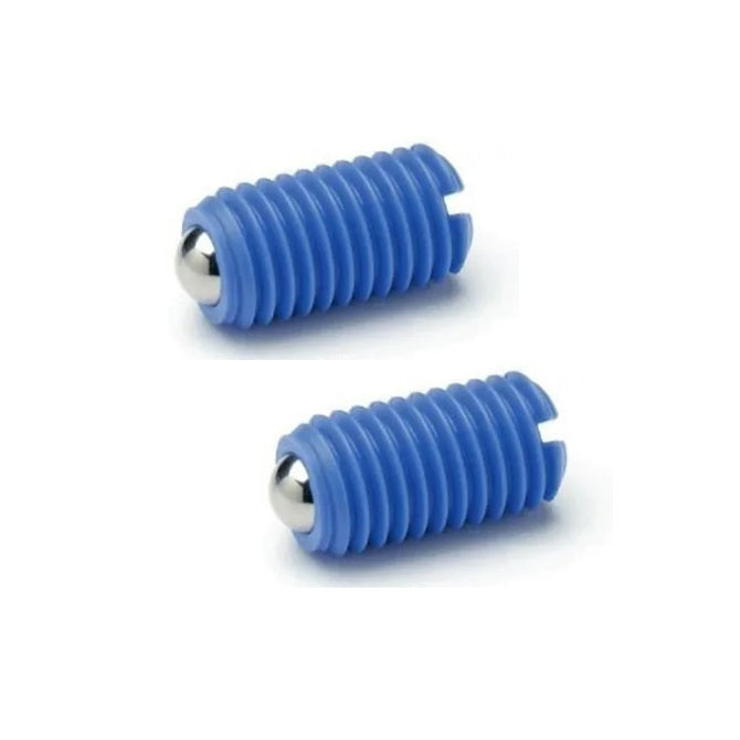 1045389 | PLBT-030M-120-AS-003 (PK-40) --- Ball Threaded Plungers - M3 - 3x0.5mm - 12 mm - 1.5 N Acetal Body - Acetal with Stainless Ball Plunger