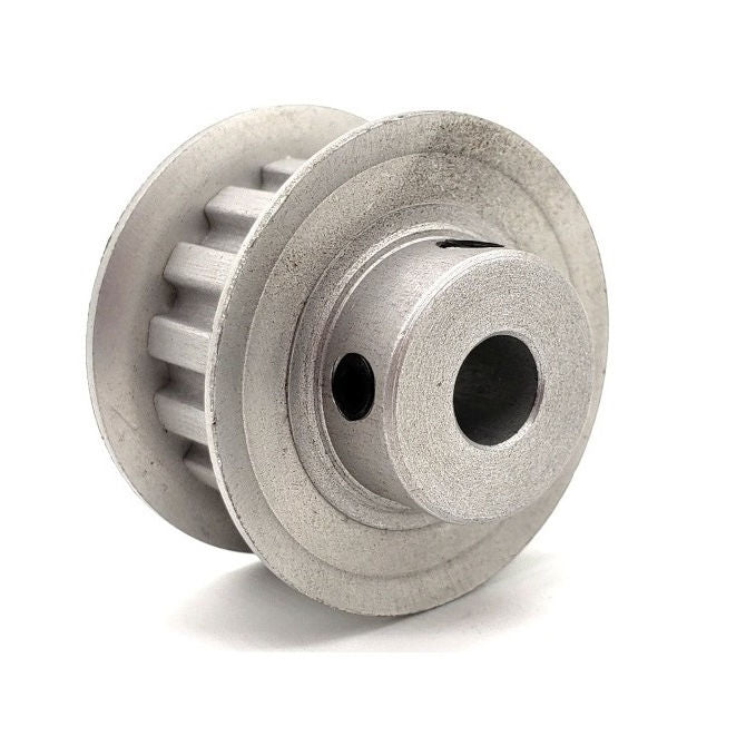 1134294 | P-XL-022-064FF-AL-G-095 (Each) --- Inch Timing Pulleys - 22 tooth - 6.4x9.525 mm 5.080mm Pitch XL - Aluminium Pulley