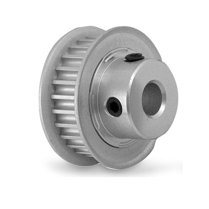1130834 | P-030H-024-060FF-AL-G-080 (Each) --- Metric Timing Pulleys - 24 tooth - 6x8 mm 3mm Pitch - Aluminium Pulley