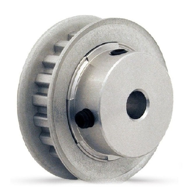 1148295 | P-050T-030-160FF-AS-N-080 (Each) --- Metric Timing Pulleys - 30 tooth - 16x8 mm 5mm Pitch - Aluminium with Steel Flanges Pulley