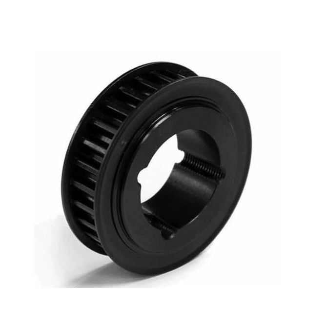1137844 | P-080G-024-200FF-SB-T1108 (Each) --- Metric Timing Pulleys - 24 tooth - 20 mm - Determined by Taperlock 8mm Pitch - Steel - Black Oxide Pulley