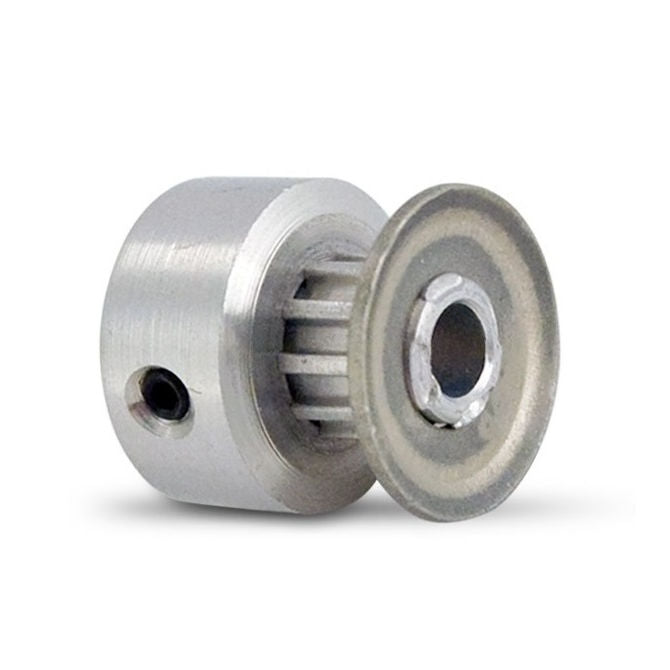1094614 | P-MXL-011-064FH-AL-G-030 (Each) --- Inch Timing Pulleys - 11 tooth - 6.4x3 mm 2.032mm Pitch MXL - Aluminium Pulley