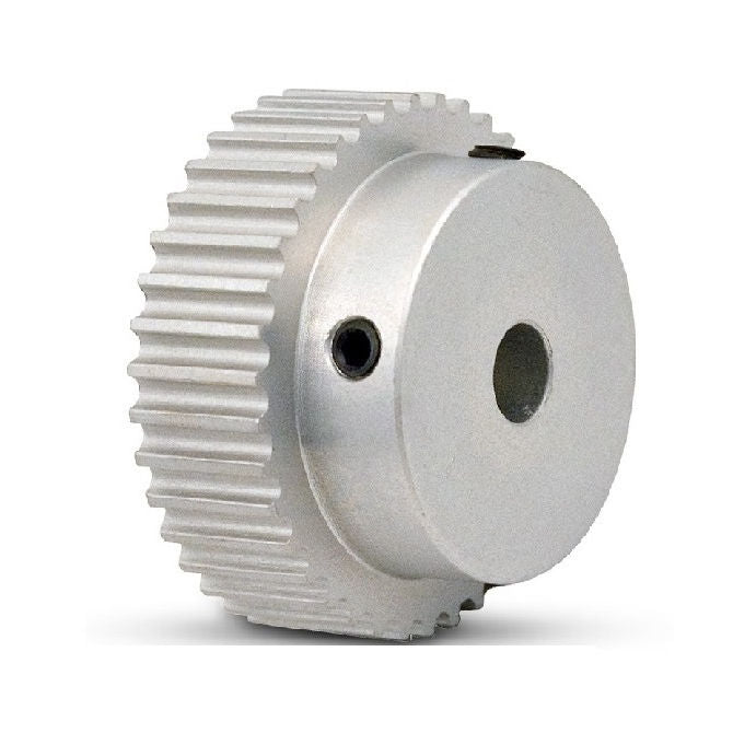1116415 | P-XL-017-095P-AL-G-064 (Each) --- Inch Timing Pulleys - 17 tooth - 9.5x6.35 mm 5.080mm Pitch XL - Aluminium Pulley