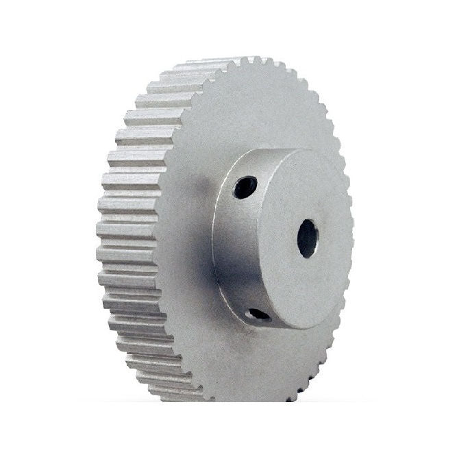 1159998 | P-050T-048-160P-AS-N-080 (Each) --- Metric Timing Pulleys - 48 tooth - 16x8 mm 5mm Pitch - Aluminium with Steel Flanges Pulley