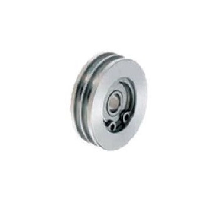 1046387 | PUI006-0470-100-AS440 (Each) --- U Groove Idler Pulleys - 3x47x10 mm Double Row - Aluminium Alloy - Clear Anodized